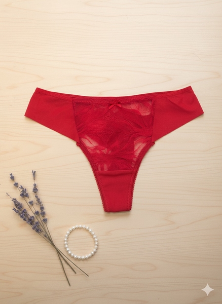 - Dantel Detaylı Tül String  - Dantel Detaylı Tül String