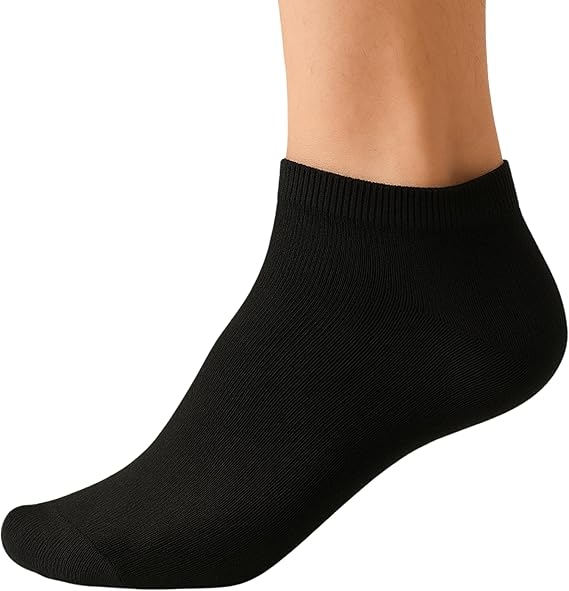  - Kadın Bambu Kısa Siyah Soket Çorap 