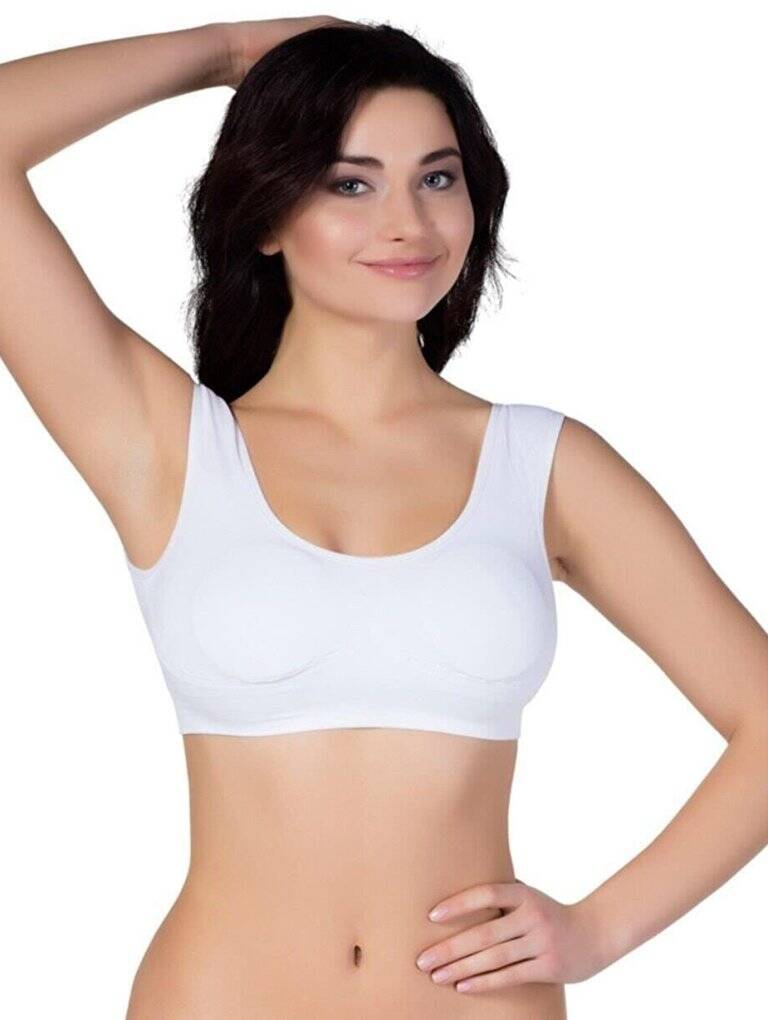 Kalın Askılı Pedli Dikişsiz Bustiyer Kalın Askılı Pedli Dikişsiz Bustiyer