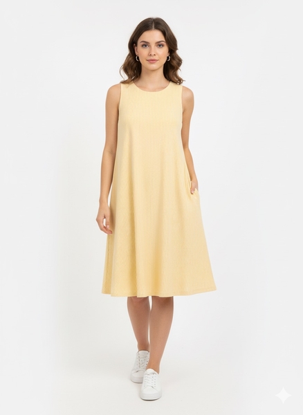 - Sarı Çizgili Elbise  - Sarı Çizgili Elbise
