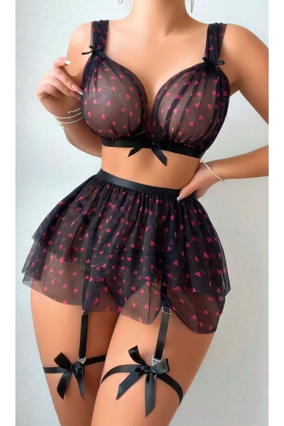  - Siyah Kalpli Jartiyer Takım